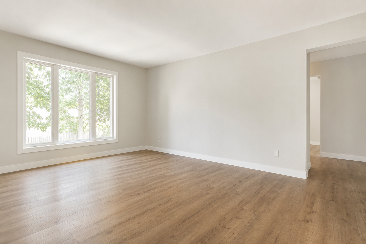 Empty room before staging